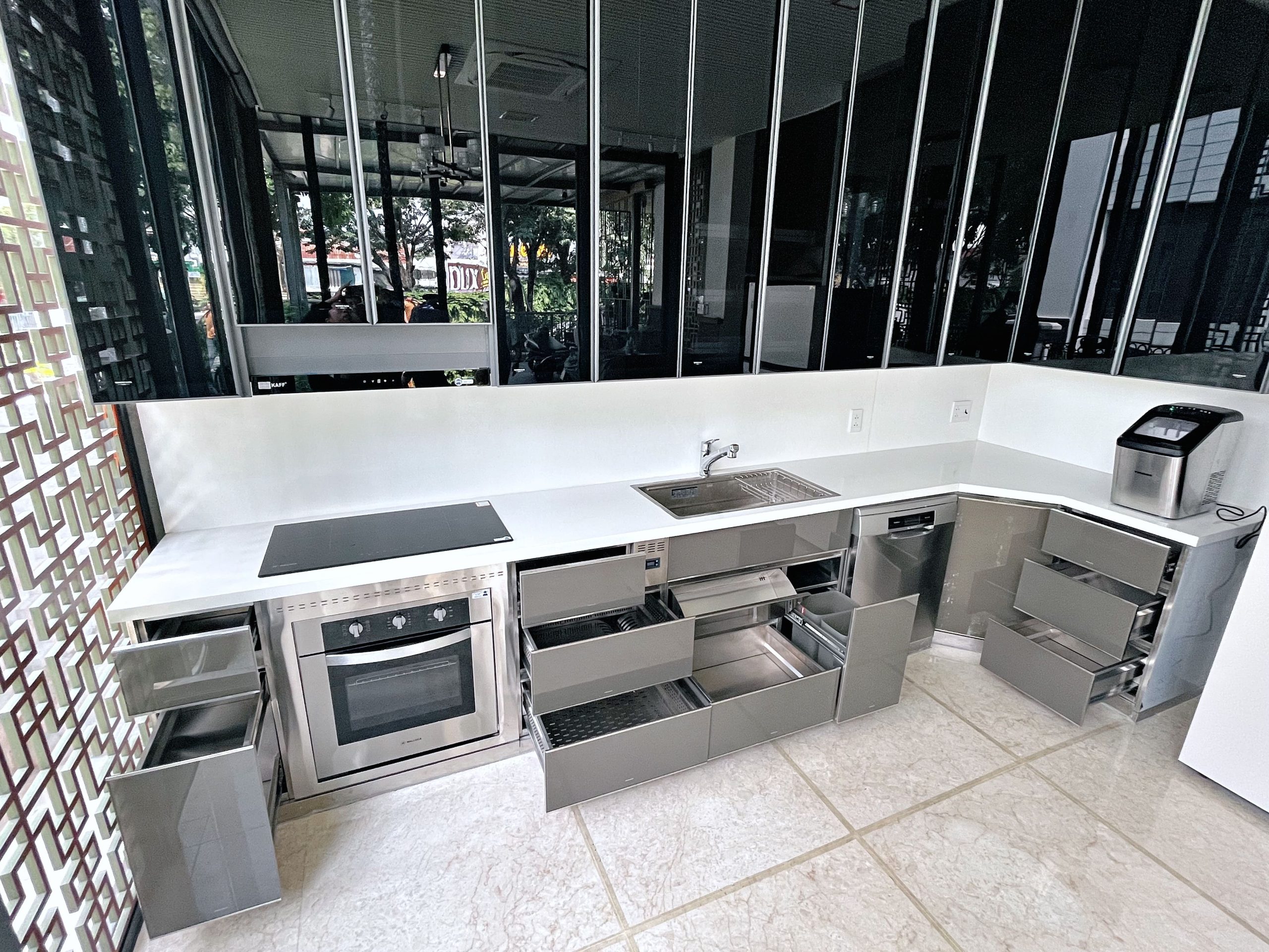 Hệ tủ bếp chữ L – Khu biệt thự Vinhomes Bình Thạnh-2