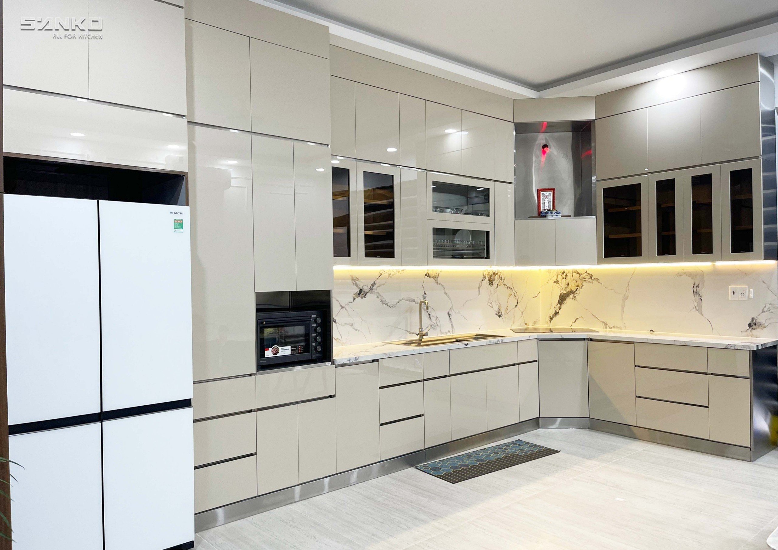 Công trình thực tế Hệ tủ bếp chữ L – Khu Tên Lửa Q.Bình Tân, TP.HCM