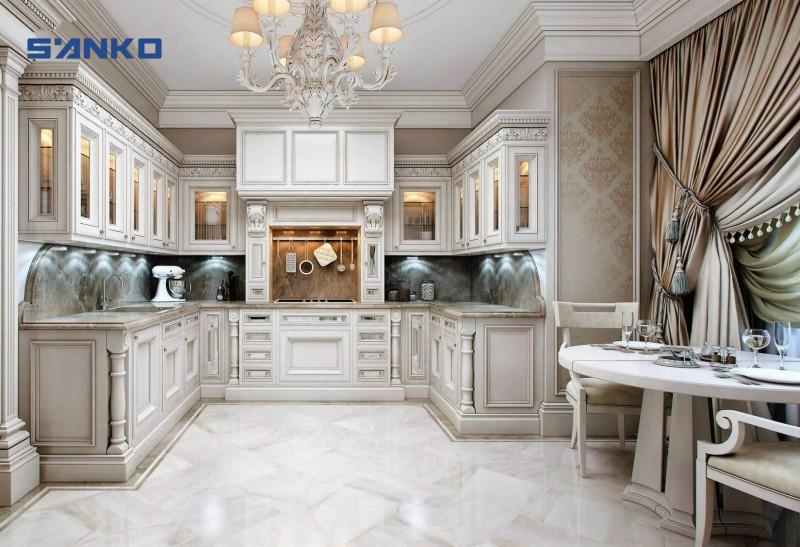 Mẫu Tủ Bếp Cổ Điển – Vẻ Đẹp Vượt Thời Gian Cho Không Gian Bếp Sang Trọng