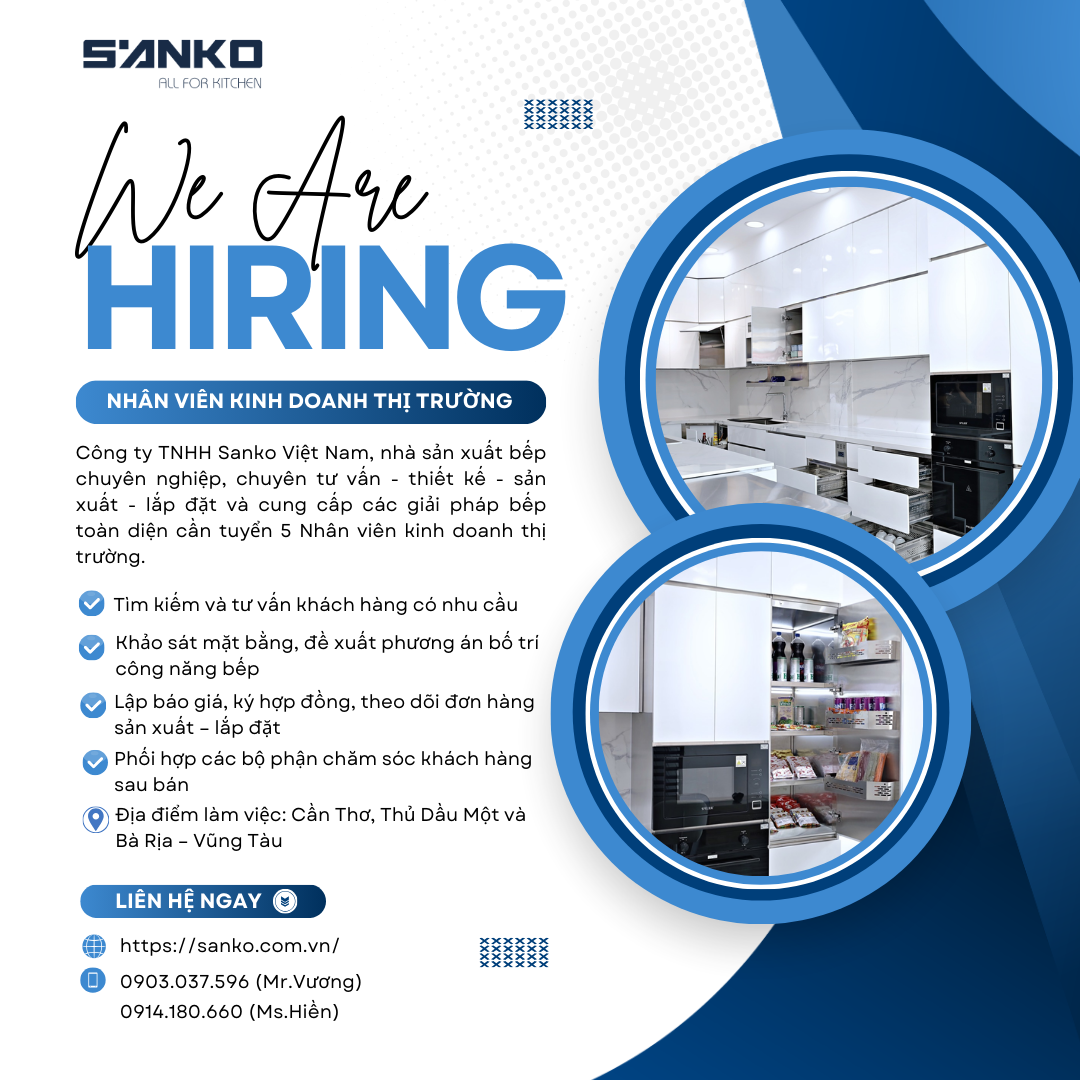 Sanko Tuyển Dụng Nhân Viên Kinh Doanh Thị Trường Tháng 3/2026