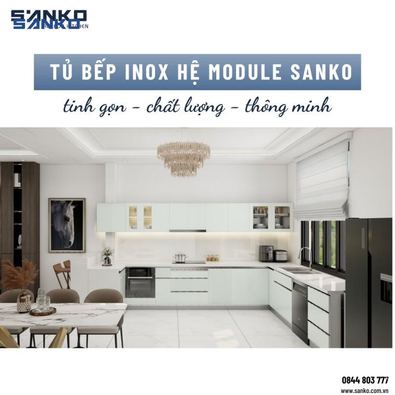 Tủ bếp inox hệ module – Giải pháp mới của không gian bếp hiện đại