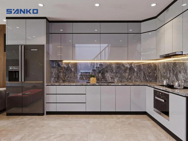 Thi Công Tủ Bếp Inox Cánh Kính Quận 7 – Giải Pháp Tối ưu Cho Không Gian Bếp Hiện đại