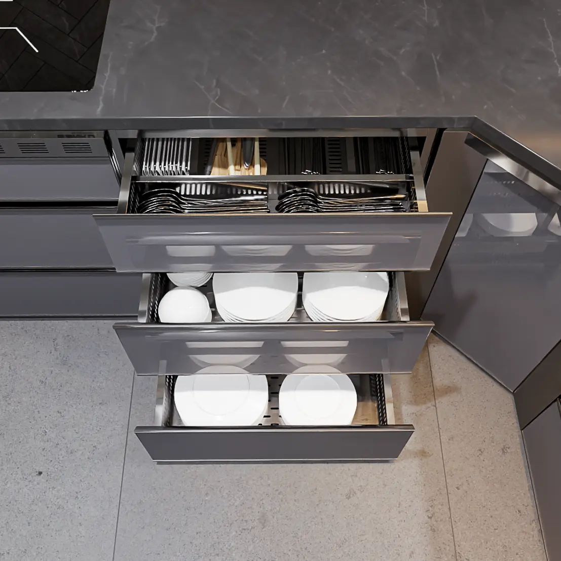 tủ chén dĩa c600cd inox sanko