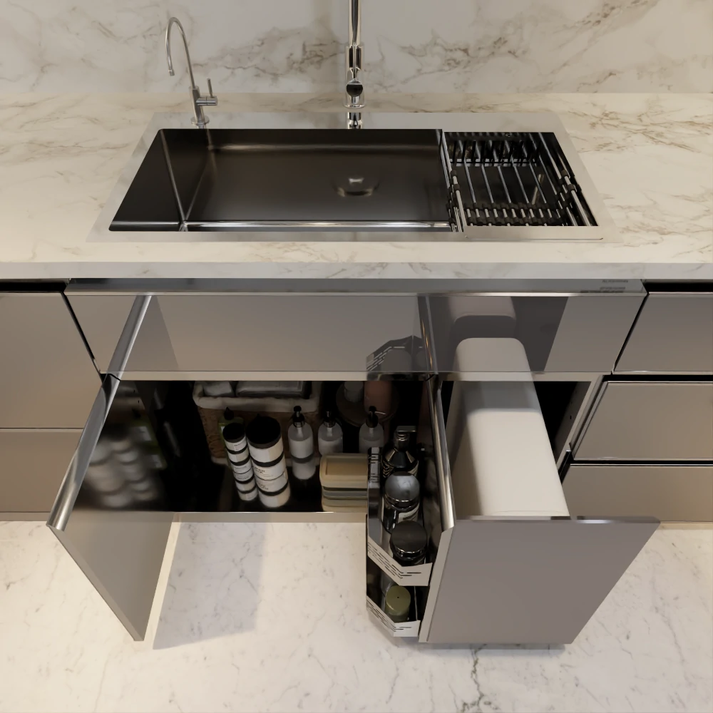 Tủ Lắp đặt Chậu Rửa Kết Hợp Máy Lọc Nước C958wp, C956wp C954wp