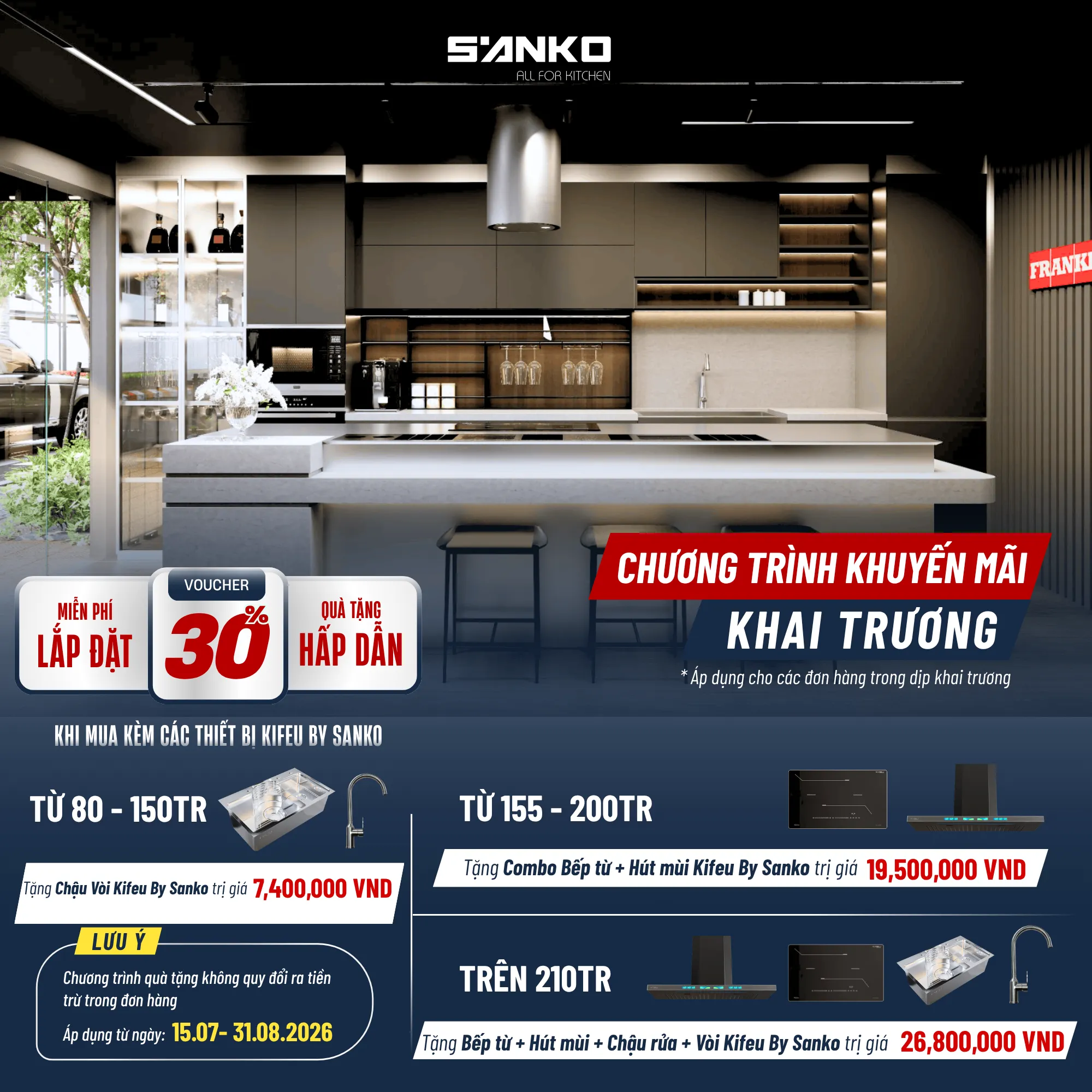 Ưu đãi khai trương Sanko Vũng Tàu